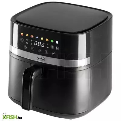 Home hgaf8 digitális air fryer, forrólevegős fritőz, 8 liter kapacitás, 2000 w, hőmérsékleti tartomány 80 - 200 °c
