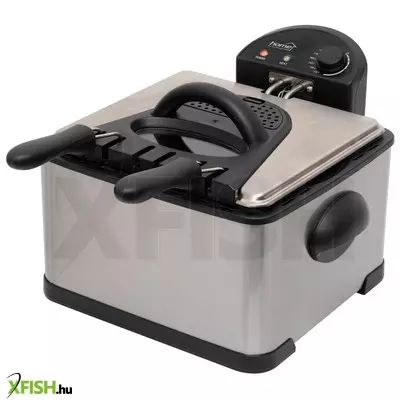 Home hgols4 olajsütő, 2000 w, max. 6 literes olajtartály, rozsdamentes készülékház, 3 sütőkosár