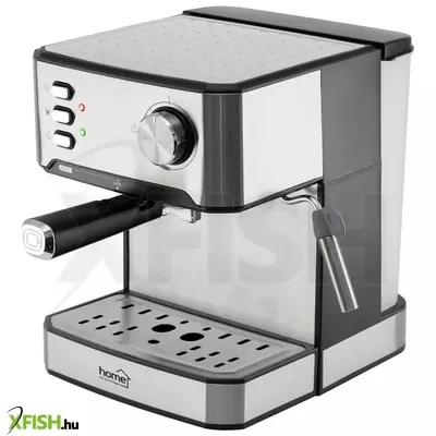 home hgpr15 presszókávé főző, 15bar, inox, tejhabosítás, elektronikus vezérlés, automatikus kikapcsolás