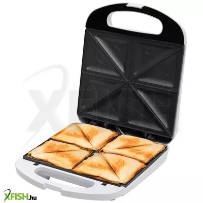 Home hgsz48 szendvicssütő, 1200 w, egyszerre 4 szendvics sütése, tapadásmentes felület, jelzőfények