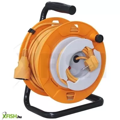 home hjr 24-30 kábeldob, 27 + 3 m, ip20 kivitel, h05vv-f 3g1,0 mm2 kábel, védőkapcsoló, max. 2300 w, fém talp