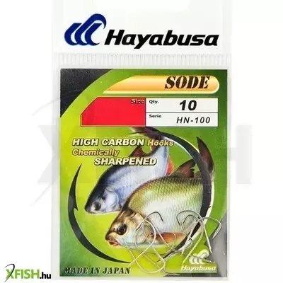 Hayabusa Hn100 Sode Pontyozó Horog Nickel 2 10 db/csomag