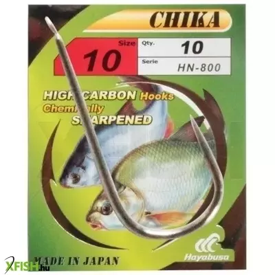 Hayabusa Hn800 Chika Nickel Keszegező Horog 8-as 10db/csomag