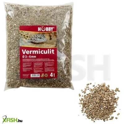 Hobby dohse hobby vermiculit keltető közeg hüllőtojásokhoz - 4 liter, 3-6 mm