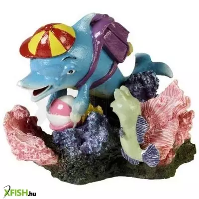 Hobby dohse delfino buborékoló akvárium dekoráció - 40740 hobby (11x11x11cm)