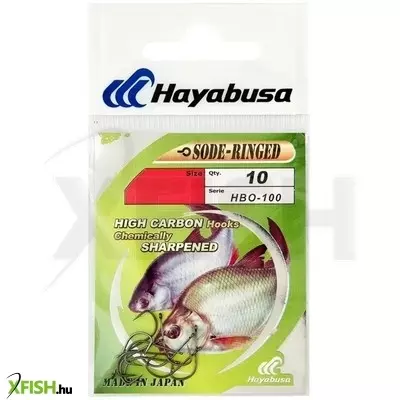 Hayabusa Hr100 Sode Ringed Red Keszegező Horog 10-es 10db/csomag