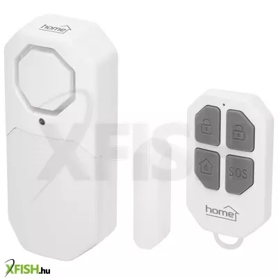Home hs12 ajtó és ablakriasztó, távirányítható, 4 in 1 multifunkciós védelem, belépésjelző, nyitvahagyott ajtó figyelmeztetés, szabályozható hangerő