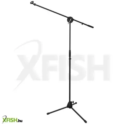 Sal ht 810 mikrofonállvány, 100-155 cm magasság, 25-35 mm átmérőjű mikrofonmarkolat, csúszásgátló lábak