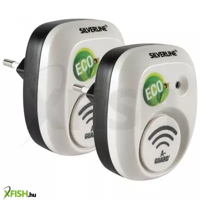 Silverline in 25304 elektromos egér- és patkányriasztó, 30 m2 hatókörzet / egység, ultrahang, beltéri, konnektoros, 2 db