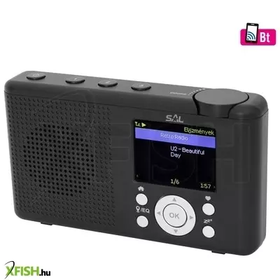 Sal inr 3000 internetrádió, 4 in 1, 2 W hangszóró, világrádió, FM rds, bt, média center hálózati zenetár, eq
