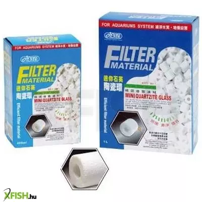 Ista quartzite glass mini kerámiagyűrű akváriumi szűrőanyag - 400 ml