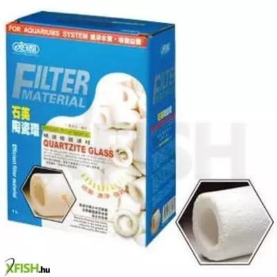 Ista quartzite glass kerámiagyűrű akváriumi szűrőanyag - 1 liter