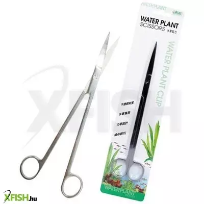 Ista akváriumi növényvágó olló fém 25cm