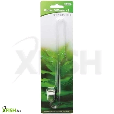 Ista üveg pipa co2 porlasztóval és buborékszámlálóval S - 13mm, 20cm