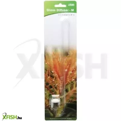 ista üveg pipa co2 porlasztóval és buborékszámlálóval - 17mm, 24cm