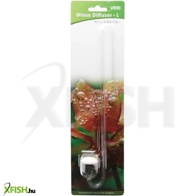 Ista üveg pipa co2 porlasztóval és buborékszámlálóval L - 24mm, 24cm