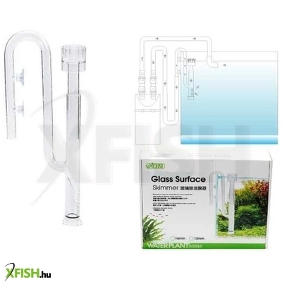 Ista befolyó üveg pipa felszínszűrővel akváriumi külső szűrőhöz (16mm)