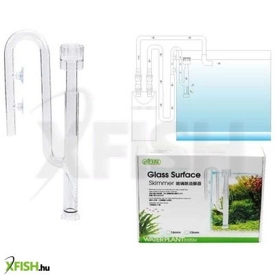 Ista befolyó üveg pipa felszínszűrővel akváriumi külső szűrőhöz (12mm)