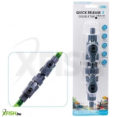 Ista dupla csapos csőtoldó 12/16mm