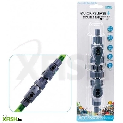 Ista dupla csapos csőtoldó 16/22mm
