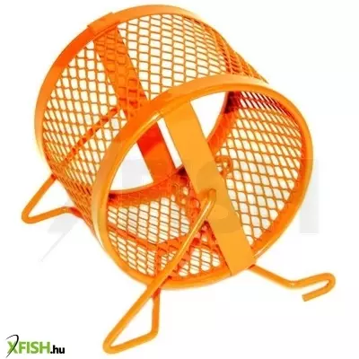 inter-zoo sűrű rácsozású fém futókerék rágcsálóknak - 12cm narancssárga