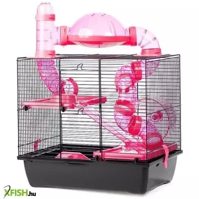 Inter-zoo rocky hörcsög ketrec (ufó 1) rózsaszín - 42x29x55cm