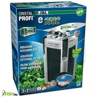 Jbl cristalprofi e1502 greenline akváriumi külső szűrő 1400l/h