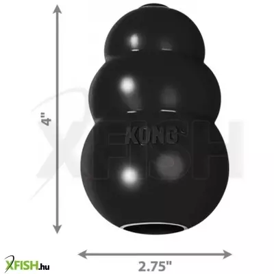 KONG Extrém Harang Fekete Kutyajáték L