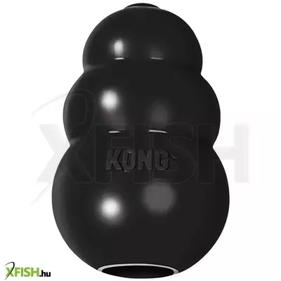 kong játék extrém harang fekete kutyajáték m