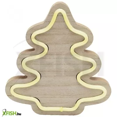 Dekorációs termékek home kad 28 fa asztaldísz, fenyő, LED neon-light szalag, melegfehér