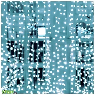 Dekorációs termékek home kaf200dwh dot led-es fényfüggöny, kül- és beltéri kivitel, 200db hidegfehér led, 2m X 2 m, választható ismétlődő időzítés