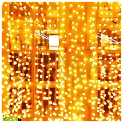 Dekorációs termékek home kaf200dww dot led-es fényfüggöny, kül- és beltéri kivitel, 200db melegfehér led, 2m X 2 m, választható ismétlődő időzítés