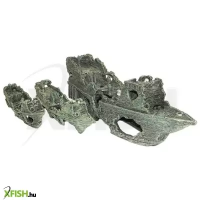 Kairui aquarium arts hajóroncs akvárium dekoráció közepes - kb-018b (29x8,5x9cm)