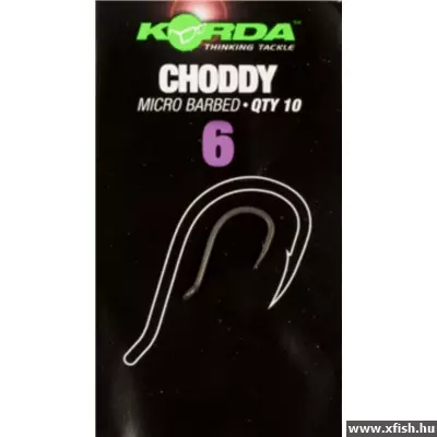 Korda Choddy Horog Size 6 - 10db/cs