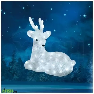 Dekorációs termékek home kda 7 akril rénszarvas, 64 led, ip44, kültéri, beltéri