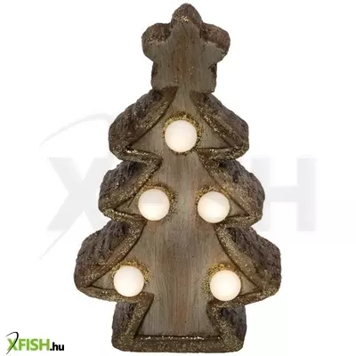 Dekorációs termékek home kdc 15/t led-es kerámia fenyőfa asztali dísz, 5 db LED