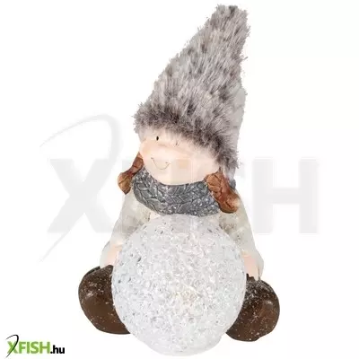 Dekorációs termékek home kdc 28 ülő figura kerámia-plüss dekoráció, eva gömb, 1 db LED