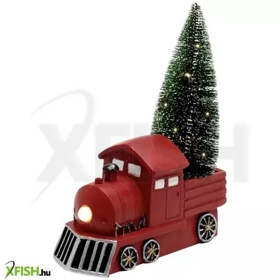 Dekorációs termékek home kdca 21 led-es kerámia piros mozdony figura, beltéri kivitel, 10 db LED