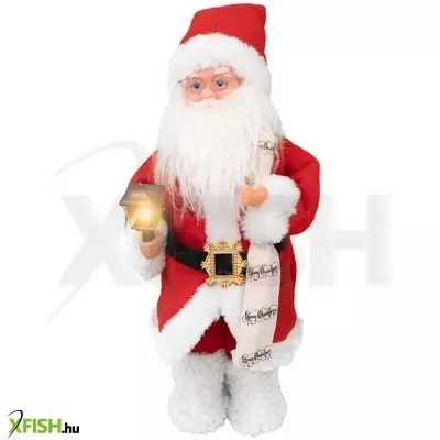 Dekorációs termékek home kdd 35 táncoló, zenélő mikulás, világító lámpás, 35 cm magas