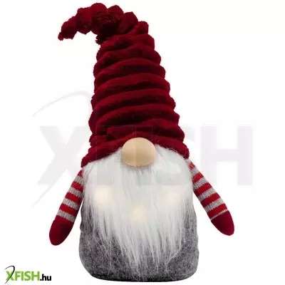 Home kdd 41 manó dekoráció, 3 db villogó led, szövet, plüss