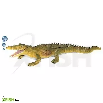 Kairui aquarium arts krokodil buborékoló akvárium dekoráció - ke-1168 (48x16x10cm)