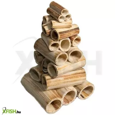 Aquanetta kerámia csőhalom búvóhely akváriumba - 20cm (világos)
