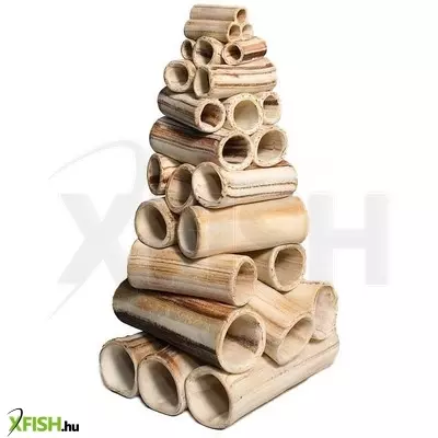 Aquanetta kerámia csőhalom búvóhely akváriumba - 28cm (világos)