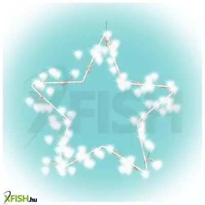 Dekorációs termékek home kid 115 csillag ablakdísz, 115 db microled, kapcsoló, fém váz