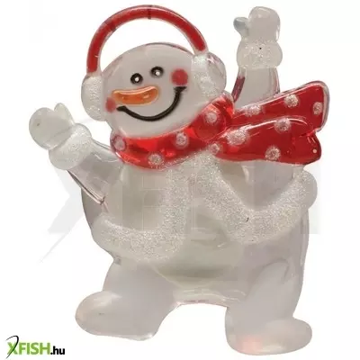 Dekorációs termékek home kid 322 led-es ablakdísz, 1 db led, öntapadós, hóember, színváltó