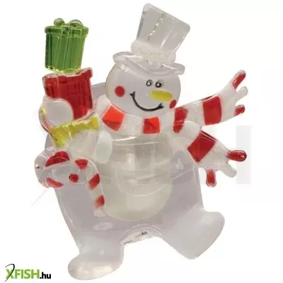 Dekorációs termékek home kid 324 led-es ablakdísz, hóember, beltéri kivitel, 1db színváltó LED