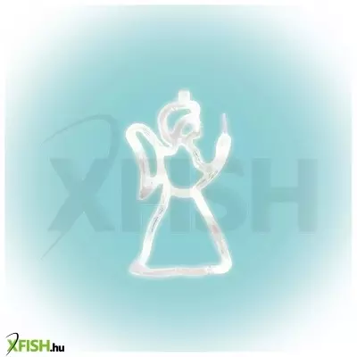 Dekorációs termékek home kid 413 angyal ablakdísz, 8 db led, öntapadós elemtartó