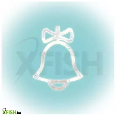 Dekorációs termékek home kid 415 harang ablakdísz, 8 db led, öntapadós elemtartó