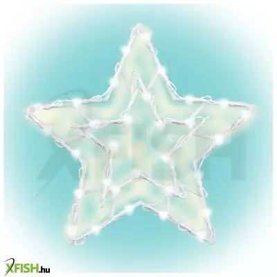 Dekorációs termékek home kid 503 b/ww csillag ablakdísz, 35 db melegfehér led, 3 funkció, kapcsolható