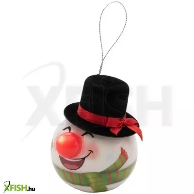 Dekorációs termékek home kid 66 hóember gömb, 1 db led, piros, villogó